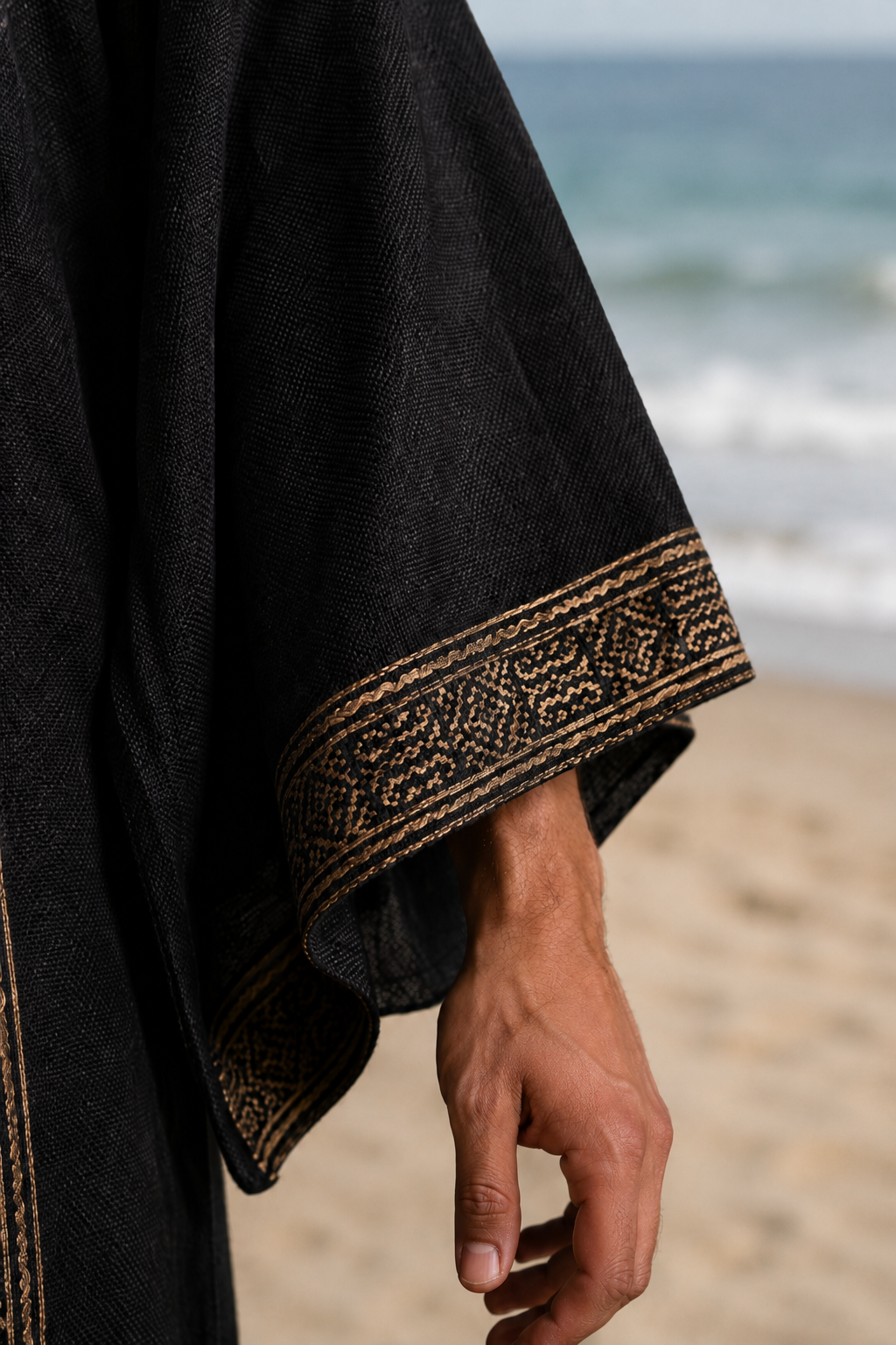 KAIROS Kimono Mens Ceremony Robe Black