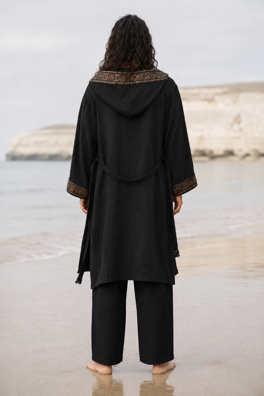 KAIROS Kimono Mens Ceremony Robe Black