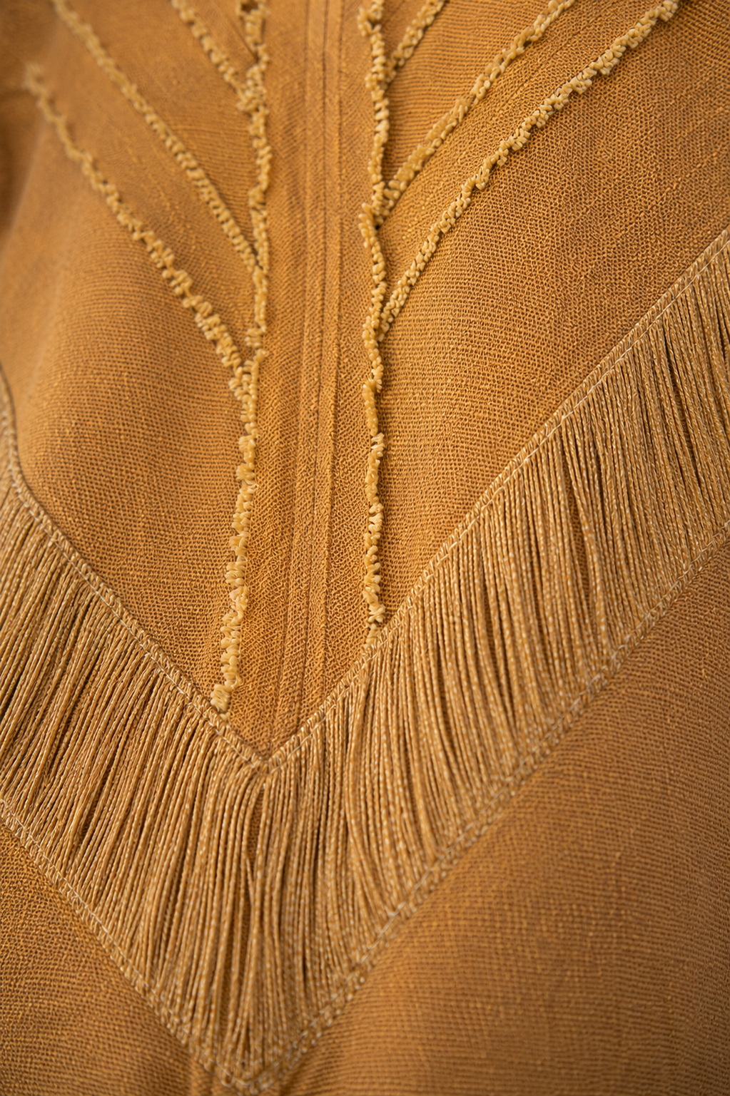 AMTAL Shirt Ceremonial Womens Festival Top Mustard