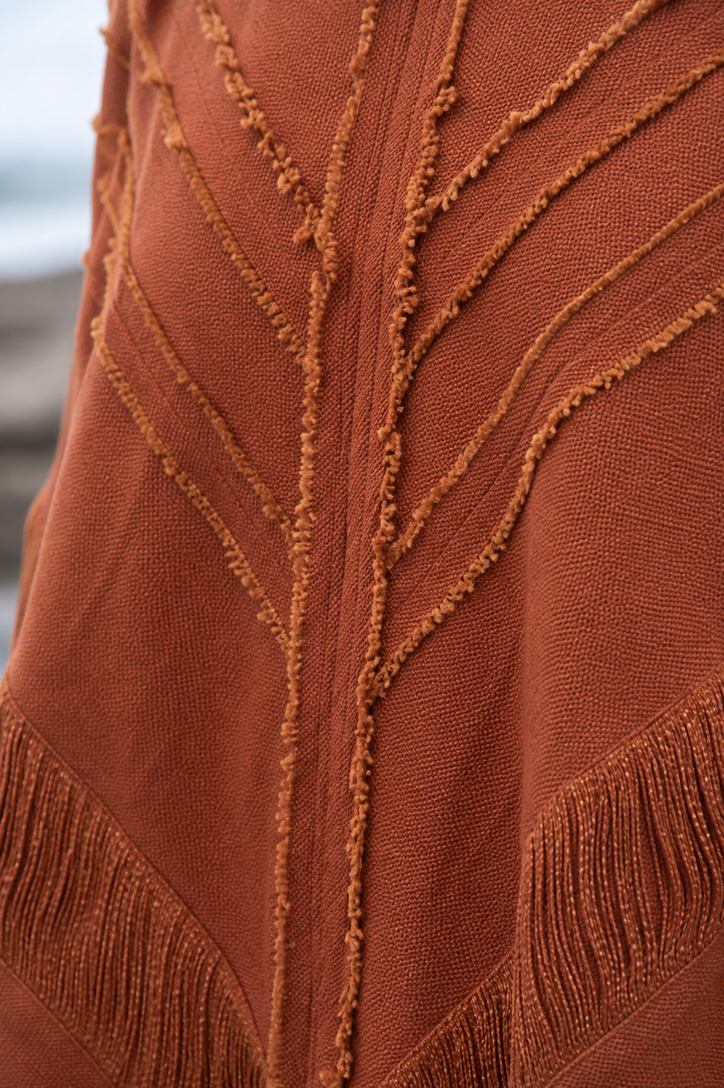 AMTAL Shirt Ceremonial Womens Festival Top Rust
