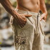 KORO Mens Cotton Cargo Short Pants Beige