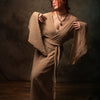 MIRA Womens Kimono Dress Sandalwood Brown