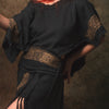 KURA Mini Poncho Top Natural Cotton Block Printed Tribal Patterns Shirt Festival Ceremony Fairy Boho AJJAYA