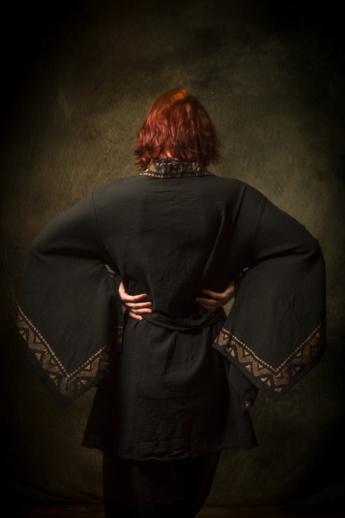 رداء كيمونو قطني أسود من NAAMI لفافة خفيفة ناعمة مصبوغة بنمط طبيعي بنقشات مطبوعة وحفلات شاطئ بوهو وصيف ربيع أججايا