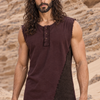 NEO TANK Mens Handmade Tank Top Brown