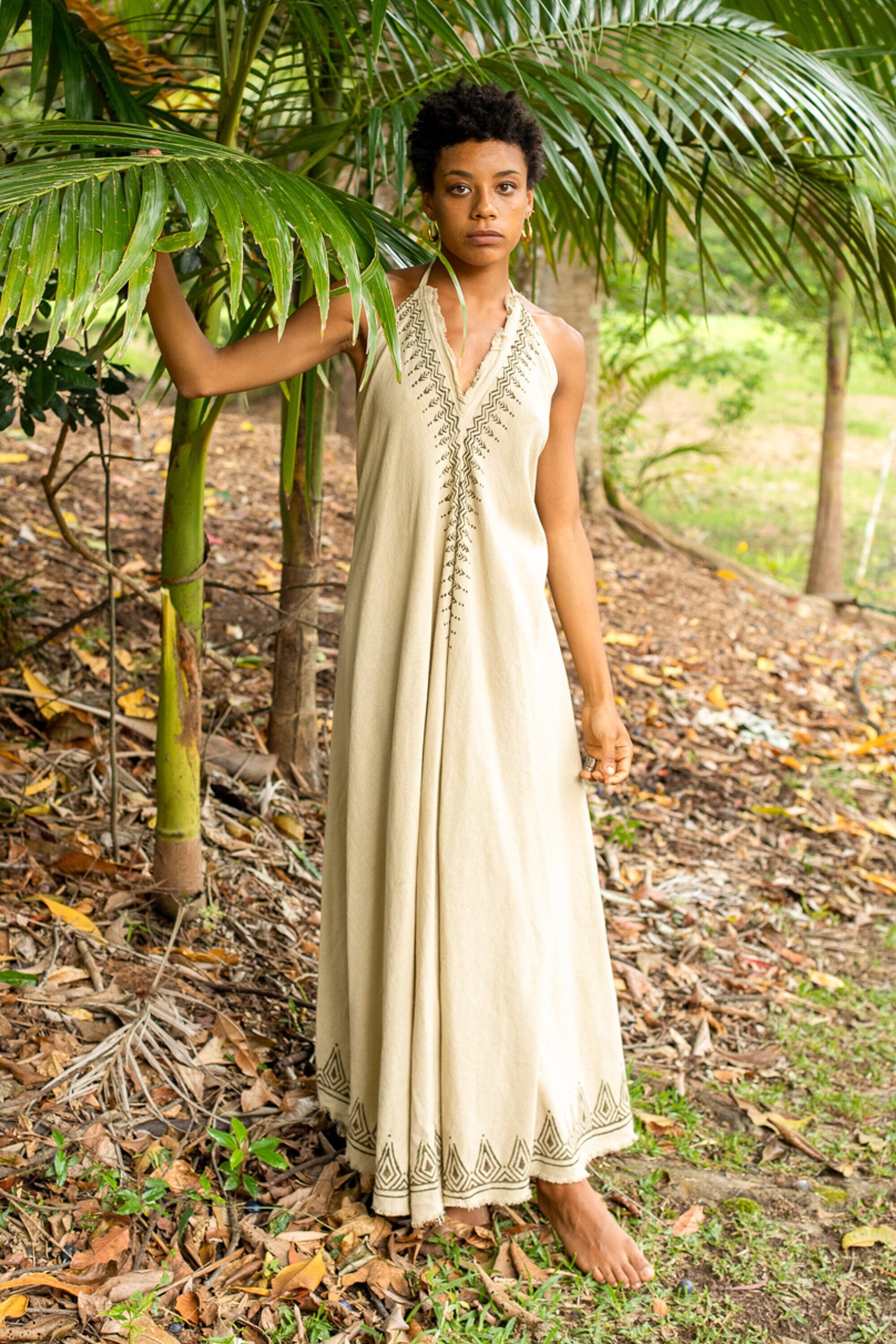 boho dress beige Gaya Dress Beige Thaluta