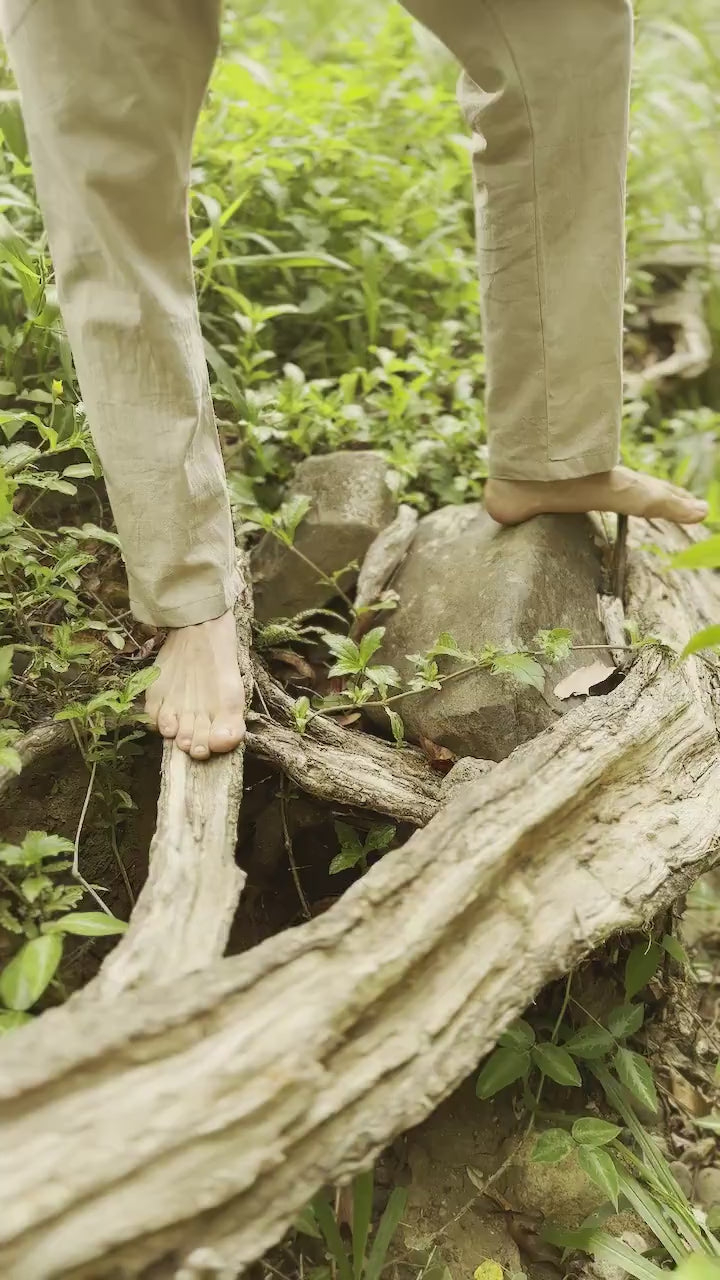 Mens Pants Cotton Drop Crotch Beige Harem Alibaba Yoga Comfortable Breathable One Size Loose Fit Festival Boho Hippie Natural Earthy AJJAYA