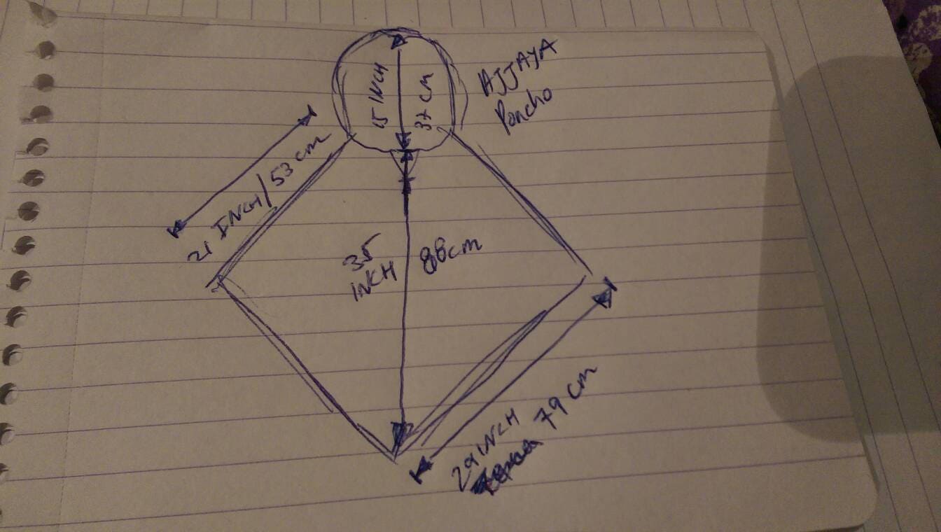 HODDI Women Hooded Poncho Indigo Purple Maroon Cashmere and Acrylic Hypoallergenic Wool Hood Pockets Tribal Embroidery AJJAYA Primitive