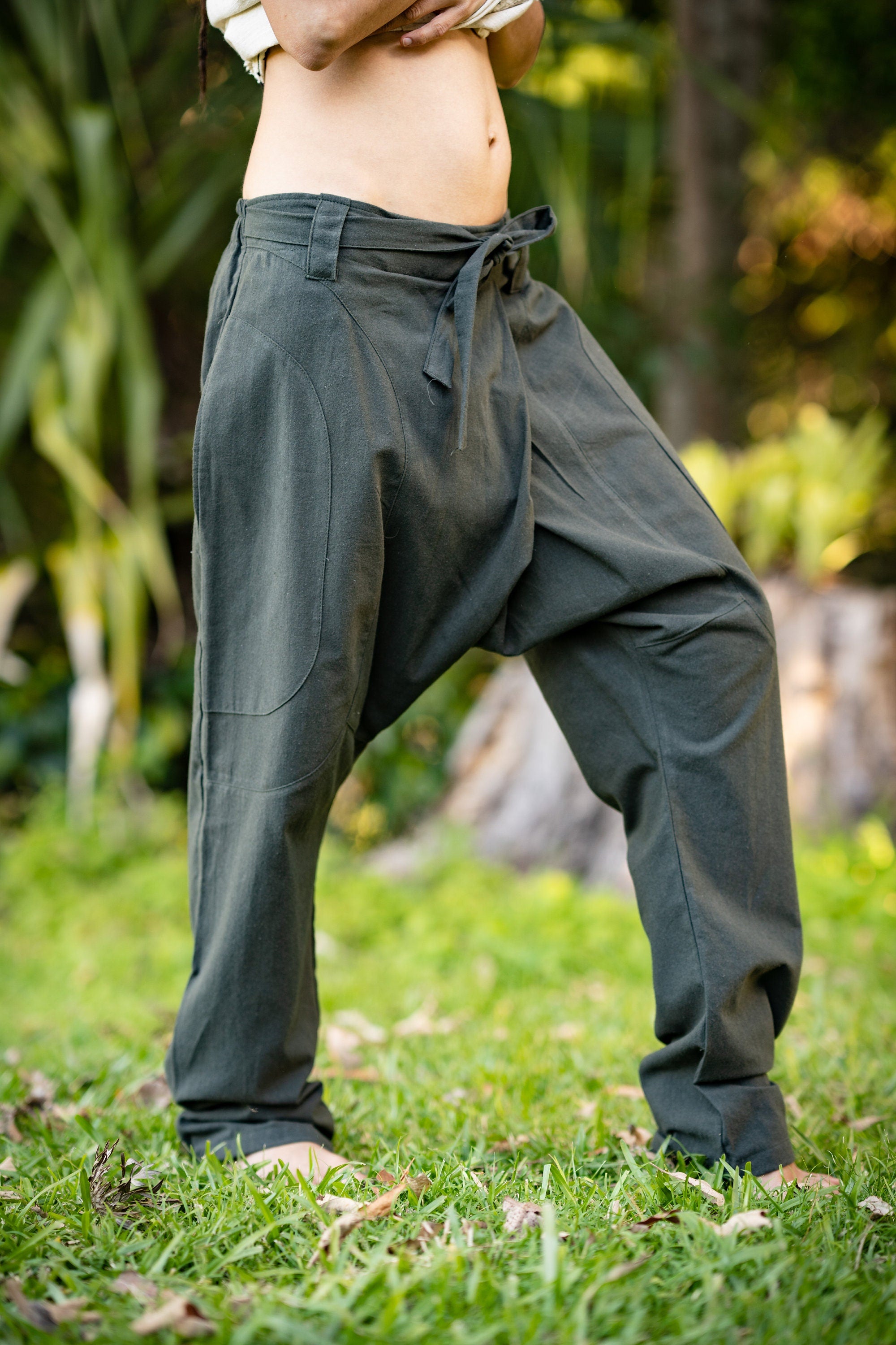 Men's Vintage Drop Crotch Indigo Knit Jogger Jeans | Level 7 Premium Denim  – Level 7 Jeans