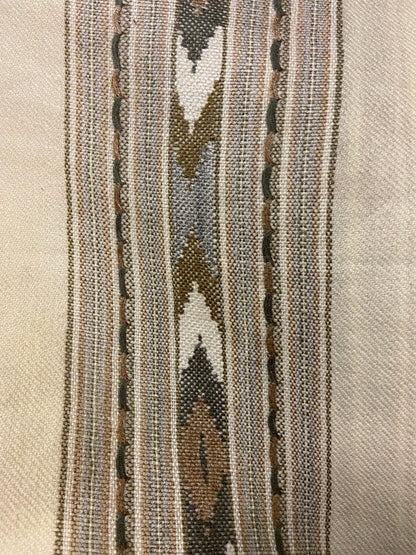 BHAVA Shawl White Handwoven Wool Meditation Prayer Scarf Blanket Premium Pure Cashmere Tibetan Winter Tribal Zen Embroidery Boho AJJAYA