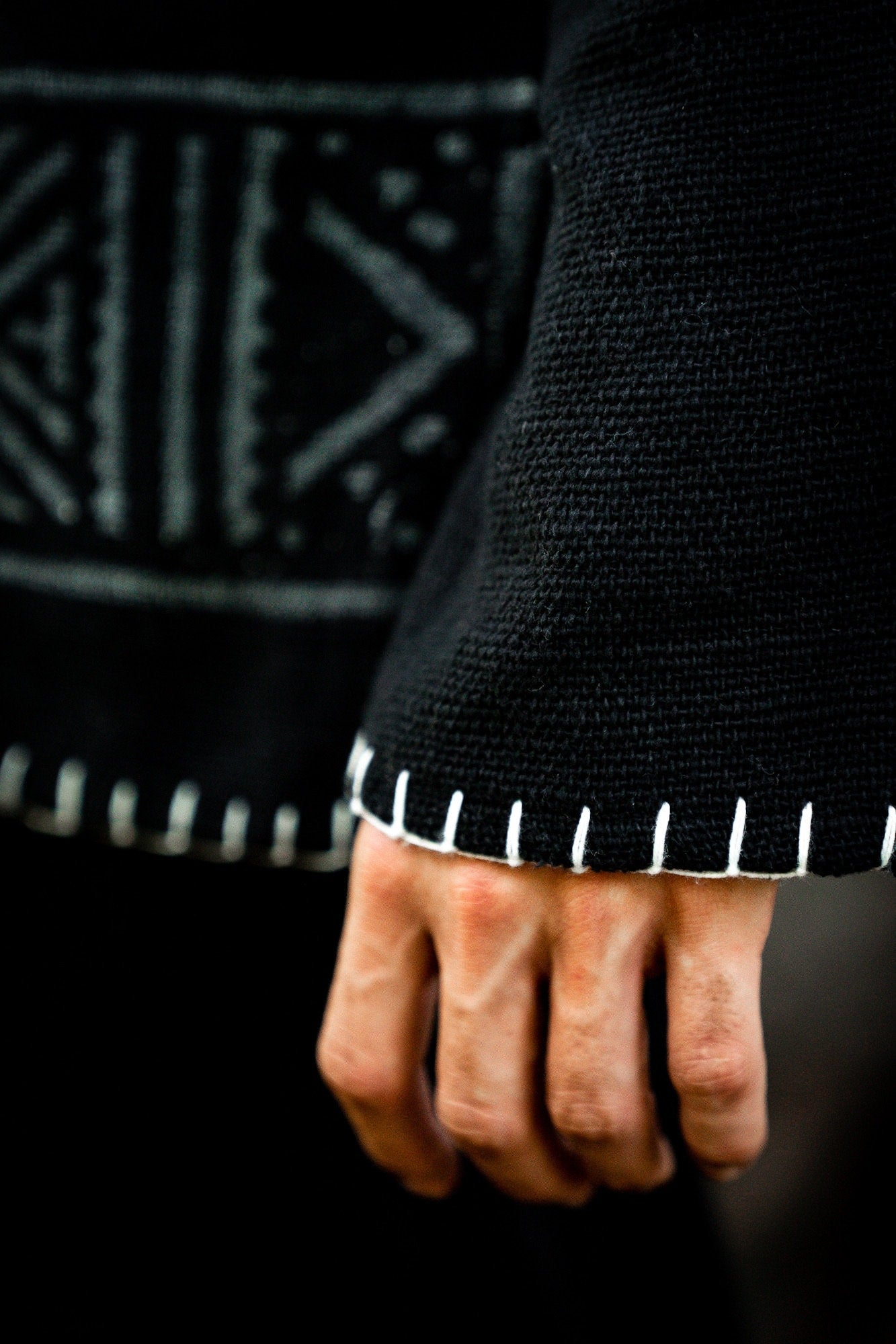 KAURI LONG Black Mens Top Handmade Muscle Gypsy Earthy Shirt, Tribal Jungle Natural Savage Festival Rave AJJAYA Nomadic Primitive