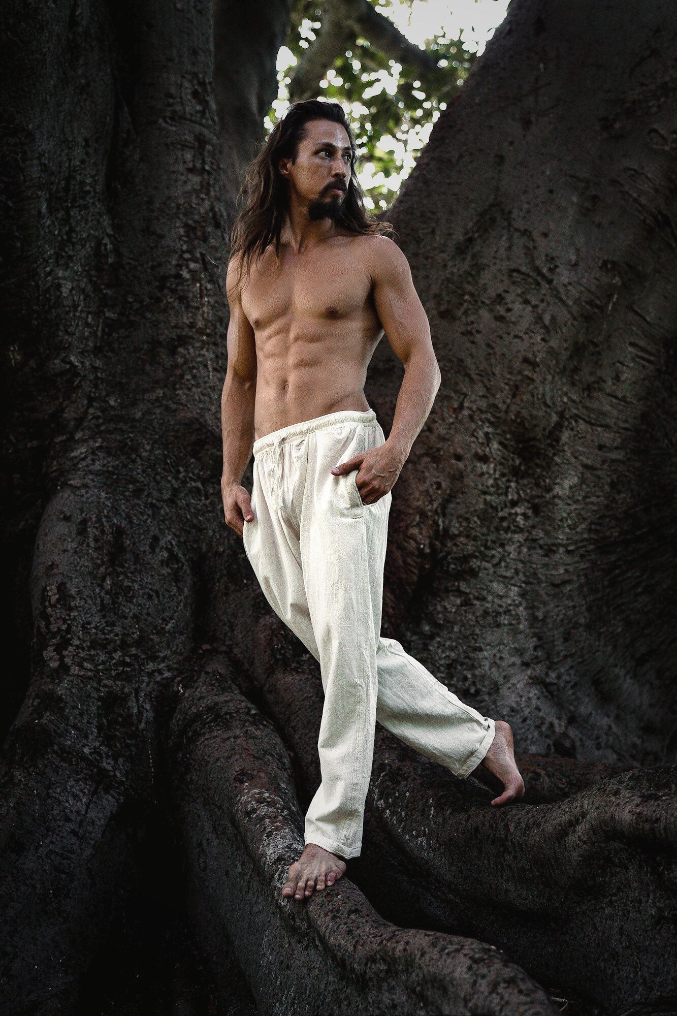 Men's Harem Pants | Boho Yoga Pants for Men | AJJAYA