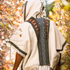 Mens Hooded Kimono Vest Black Alchemist Wizard Sorcerer Tribal Ritual Ceremony Gypsy Festival Magic Magia Alchemy Primitive Rave Boho AJJAYA