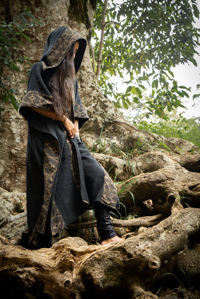 Men's Shaman Robe Shaman Clothing | Shamanic Ponchos & Kimonos For Men & Women | AJJAYA
