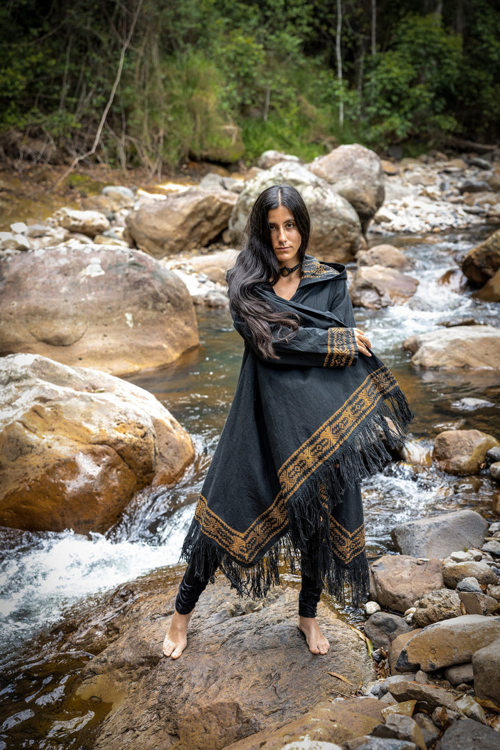 Men's Shaman Robe Shaman Clothing | Shamanic Ponchos & Kimonos For Men & Women | AJJAYA