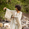 Our lightweight NAAMI cotton kimono is made from soft, breathable cotton, this kimono is perfect for warm weather. The handmade block-printed patterns add a unique, artisanal touch to the garment.