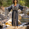 Introducing the ELGA kimono robe, the unique blend of comfort and style. Made from a super soft, breathable rayon-cotton fabric, this robe is designed for ultimate comfort and ease of movement.