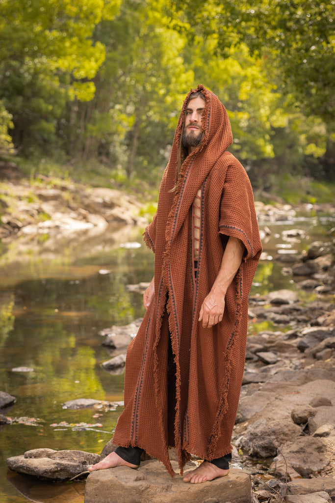 Men's Shaman Robe Shaman Clothing | Shamanic Ponchos & Kimonos For Men & Women | AJJAYA